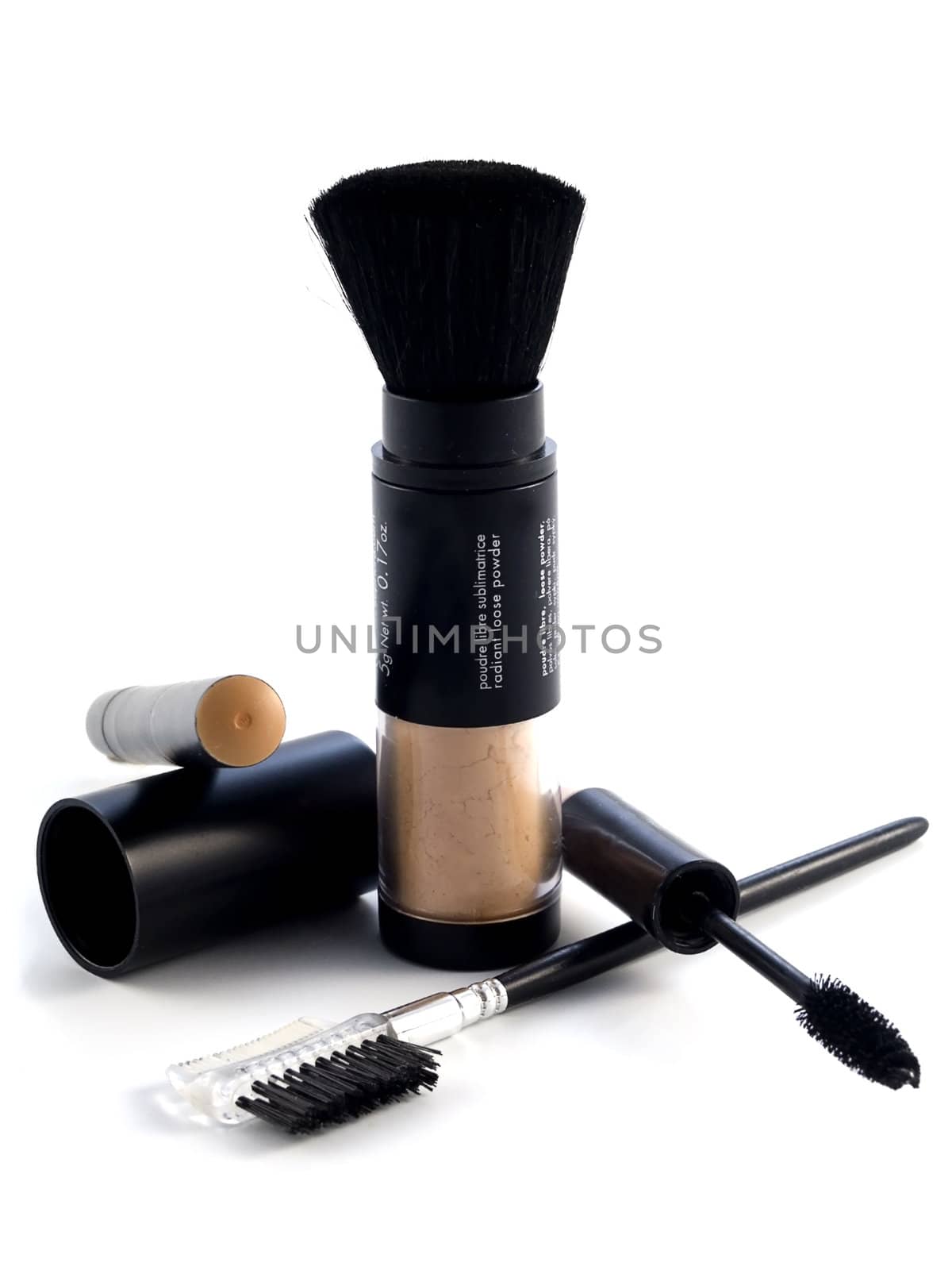 cosmetics series: Set of Face Cosmetics  on white background