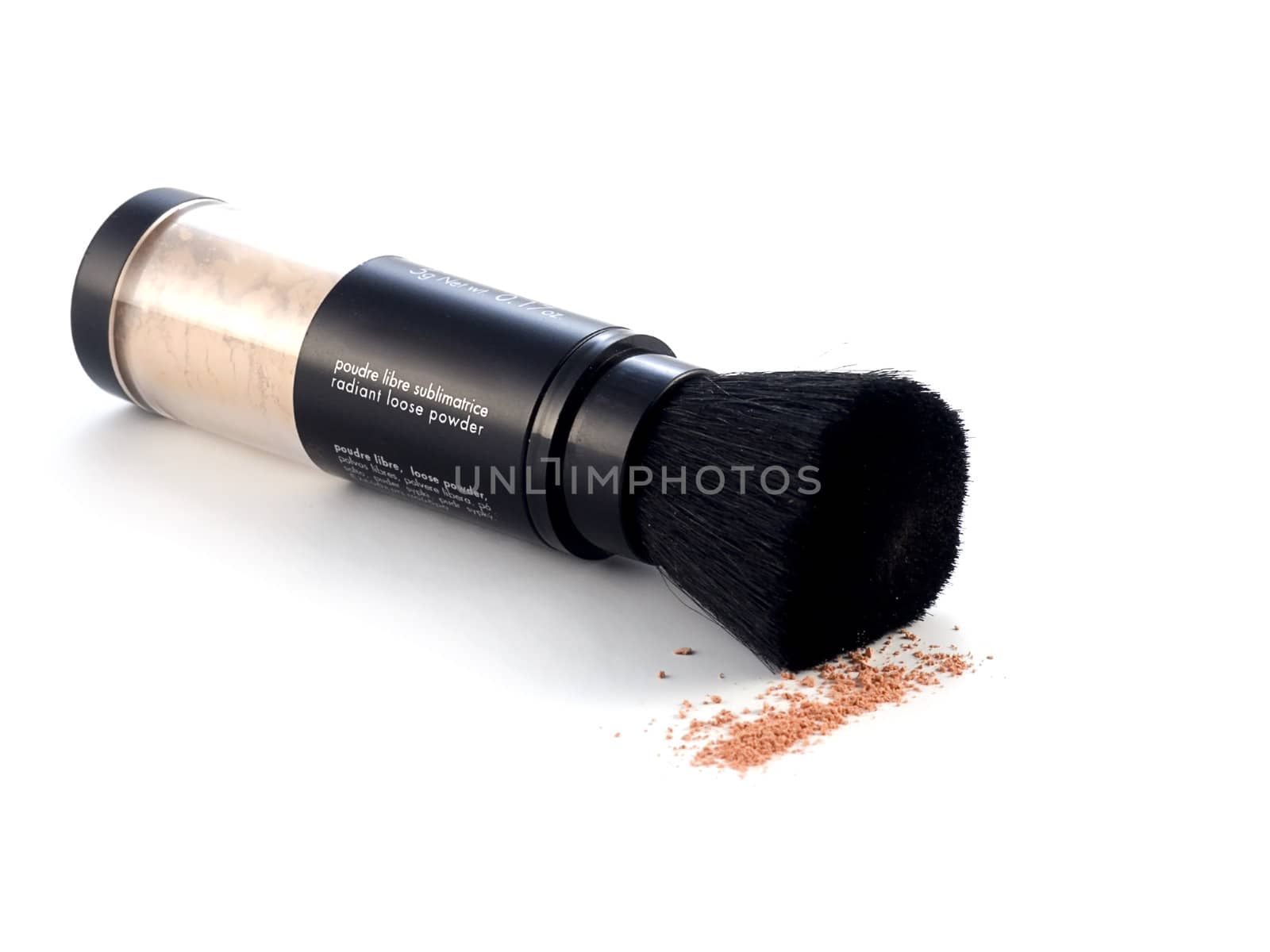 cosmetics series: Face Powder on white background