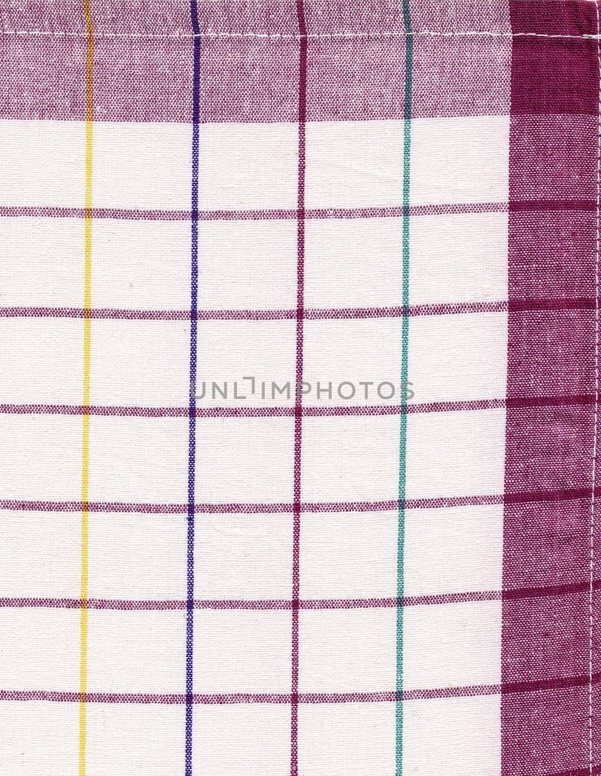 A coloured fabric towel useful as a background