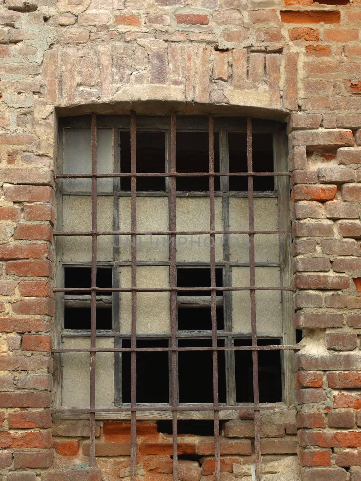 An old window in an ancient wall