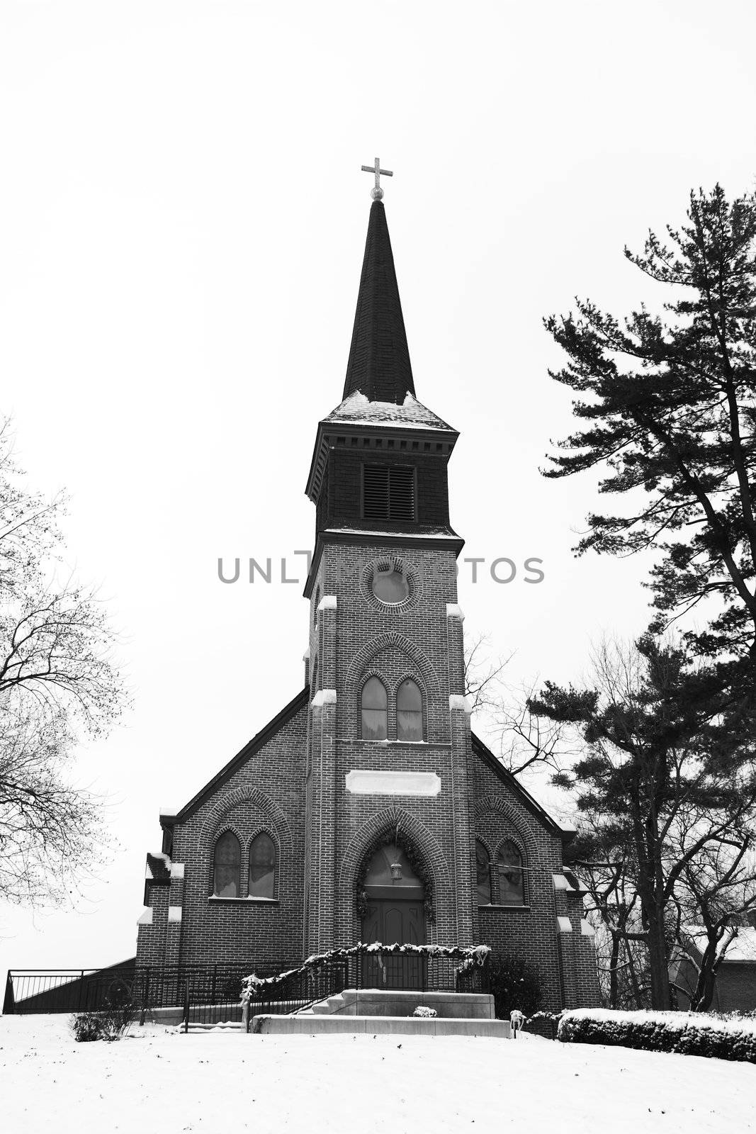 Old Country Church in Black and White by jasony00
