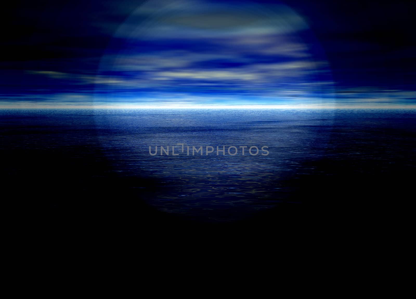 Bright Blue Distant Horizon Beautiful Background by bobbigmac