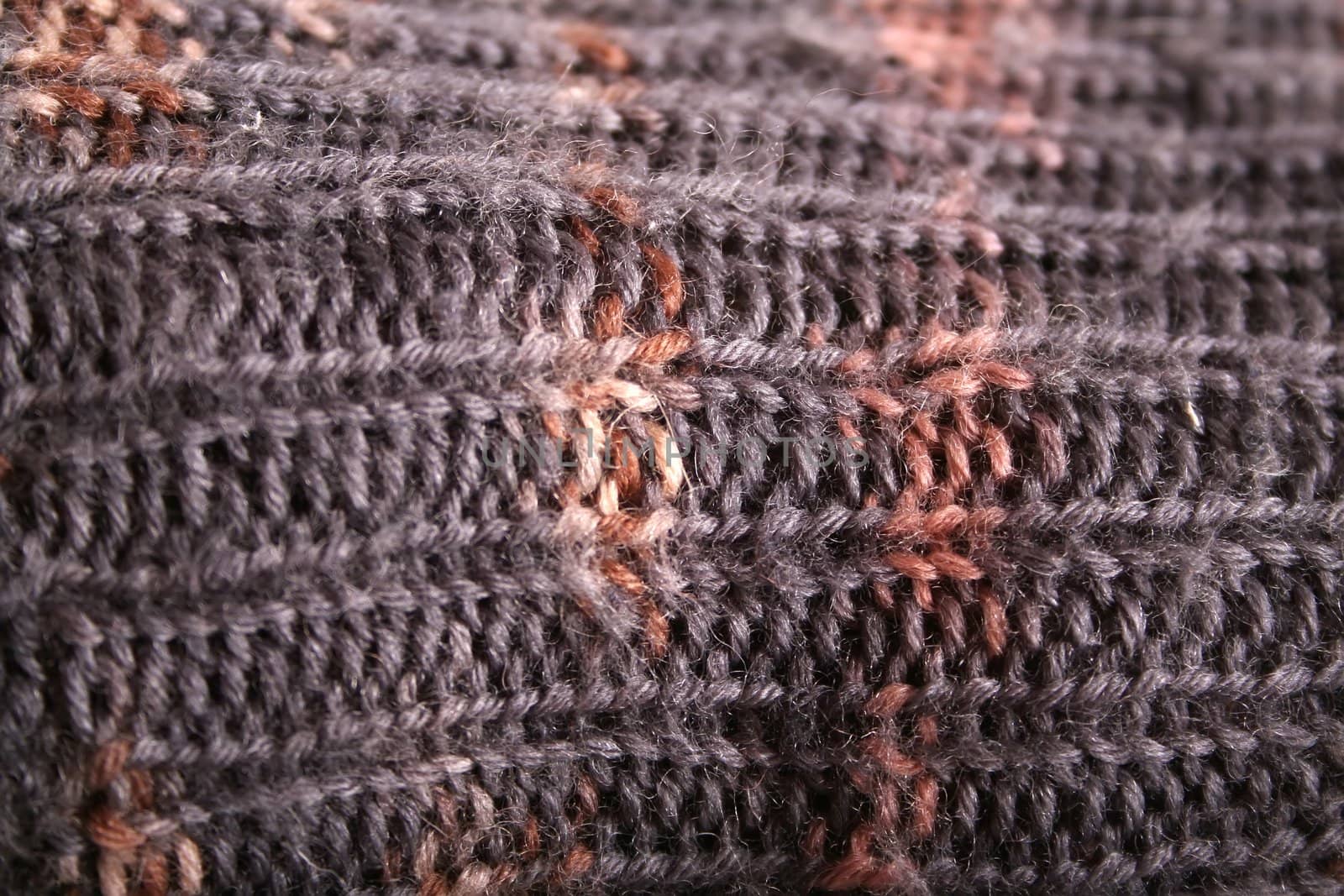 Closeup of some woolen material.