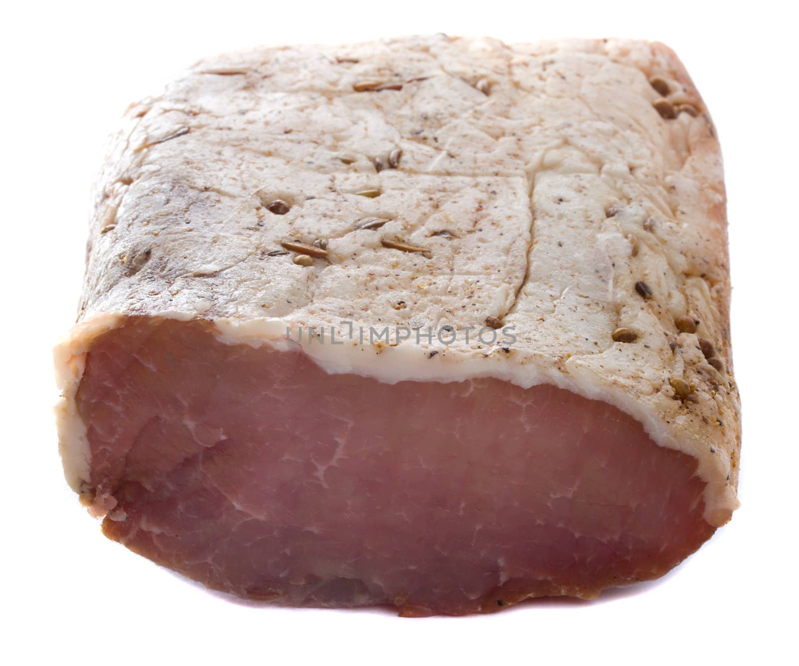 corned pork with spicery, isolated on white