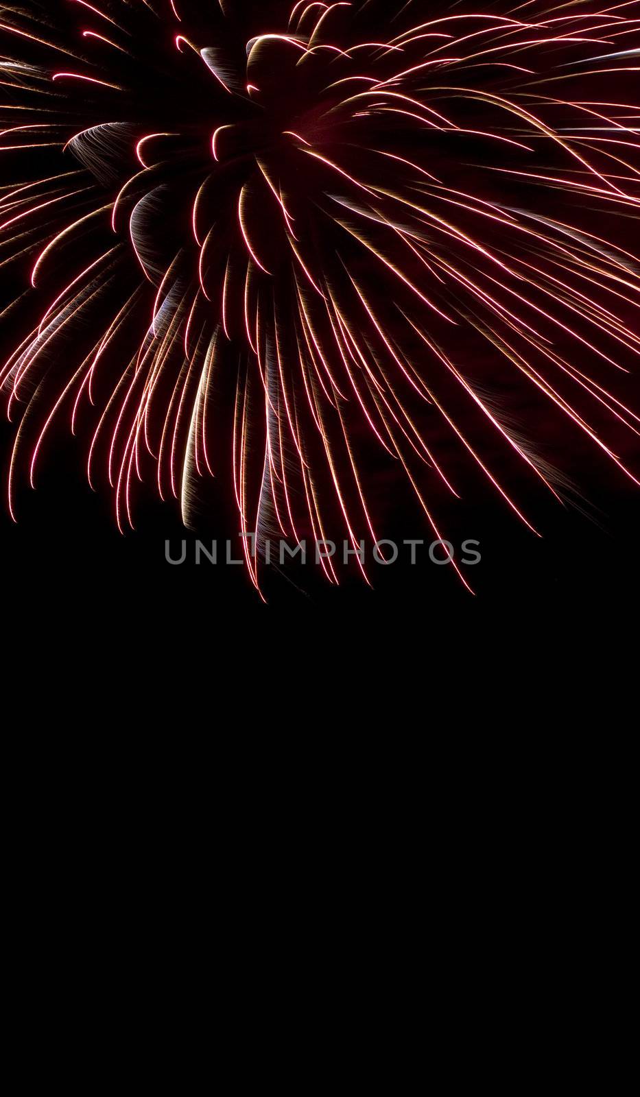 Various details of traditional pyrotechnical firework displays