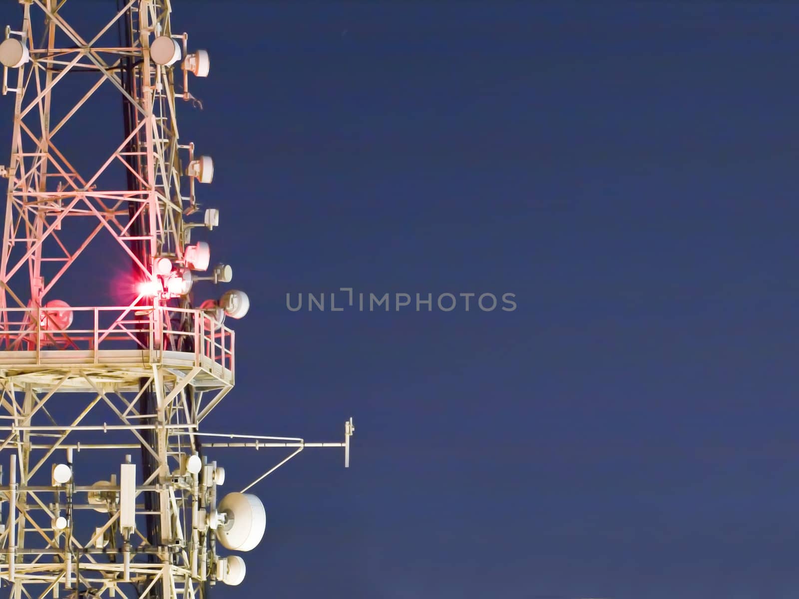 Antenna at Night by PhotoWorks