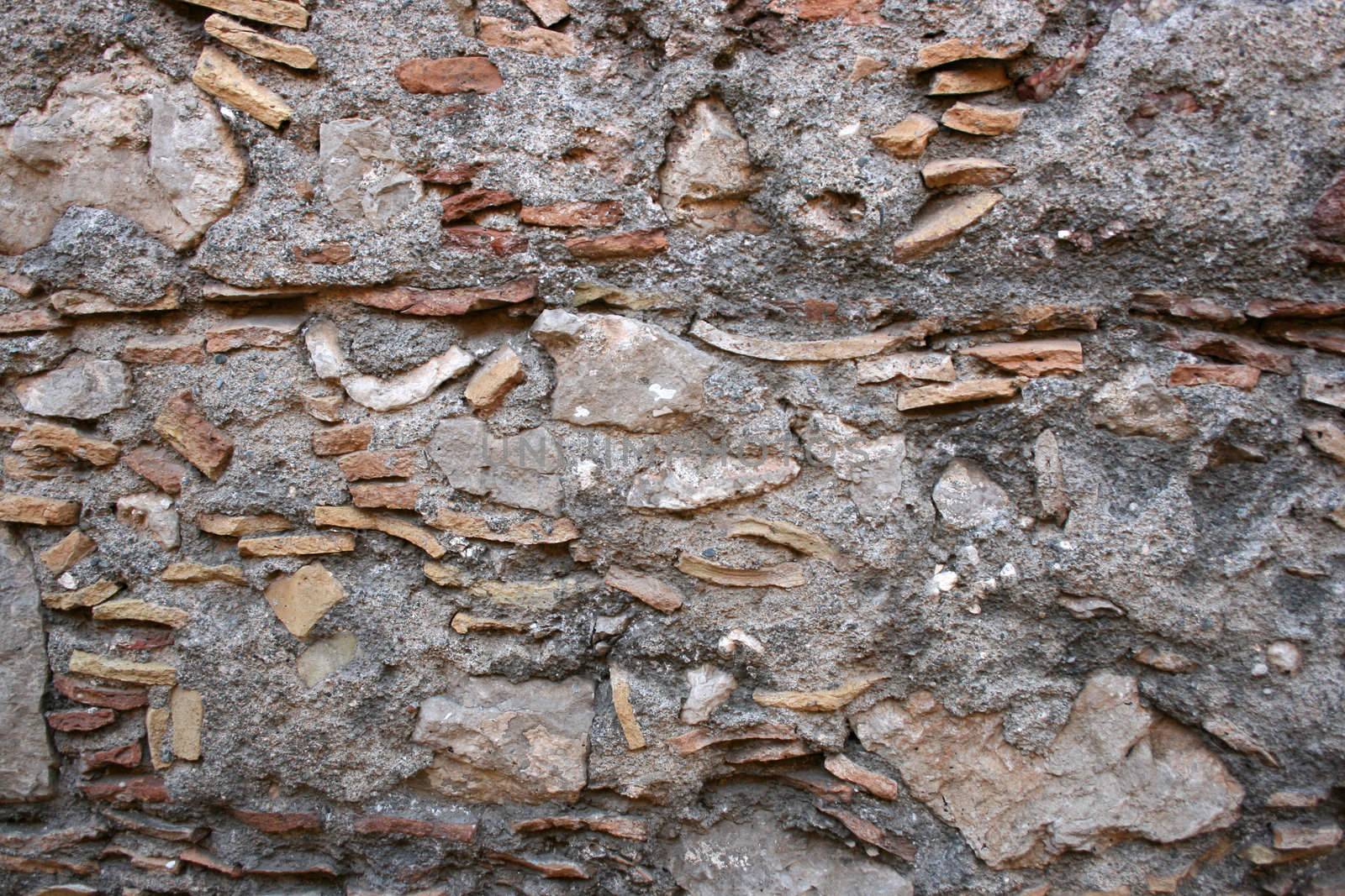 detail of stone wall