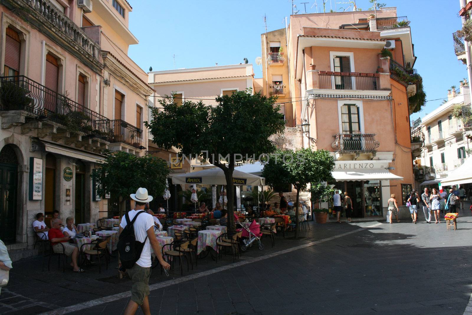 Piazza in Taormina, Sicily