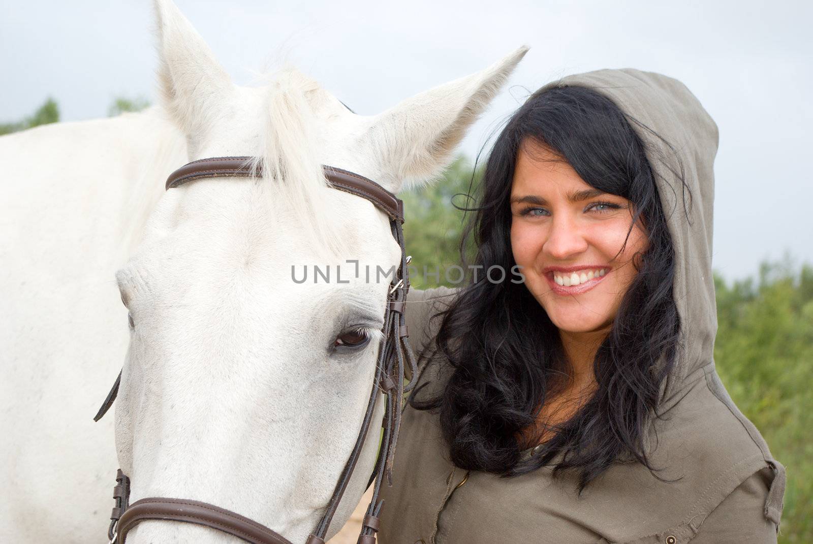 beautiful girl and horse. by Fanfo
