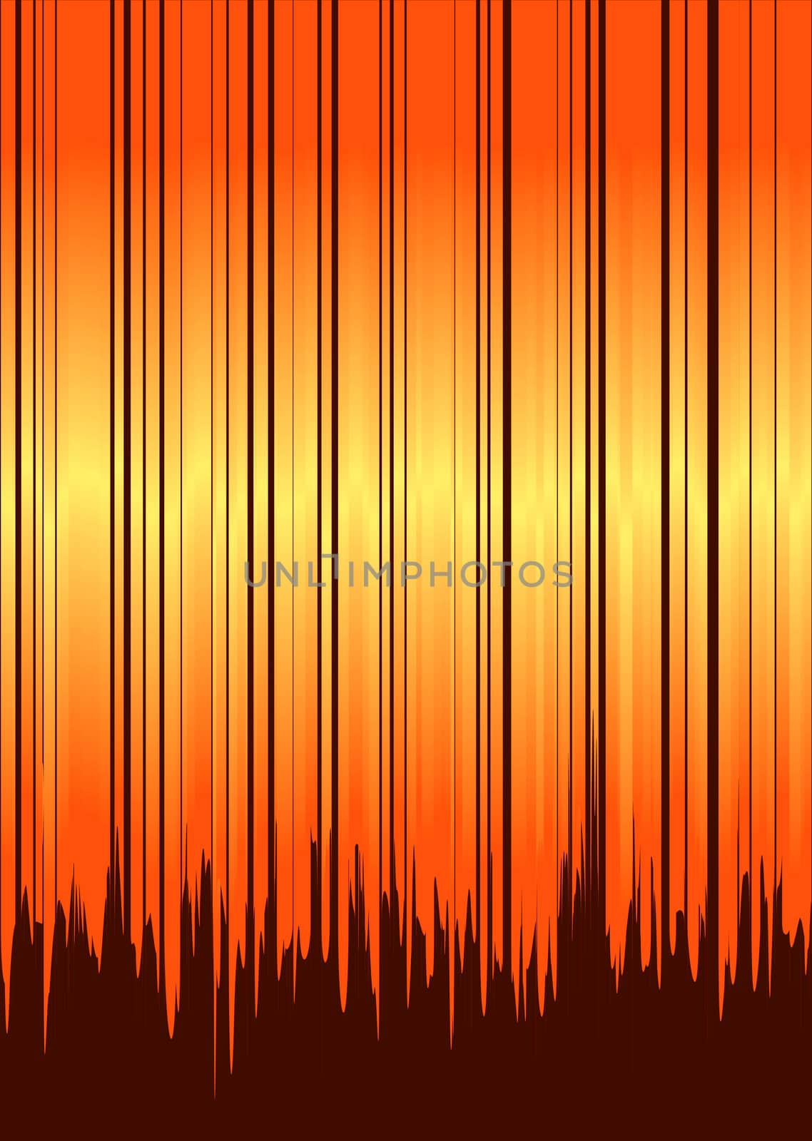 Abstract orange and brown background with vertical stripes
