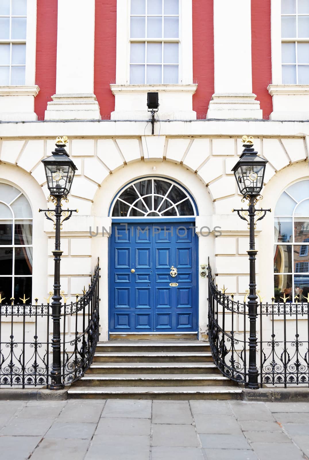 The entrance to the Lord Mayor's Mansion House. City of York, UK.