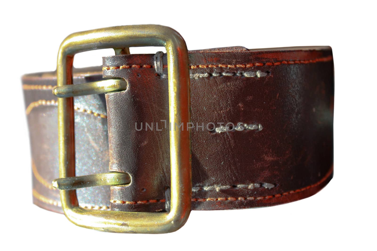 leather belt, a thick skin, big buckle, metallic buckle, wide belt