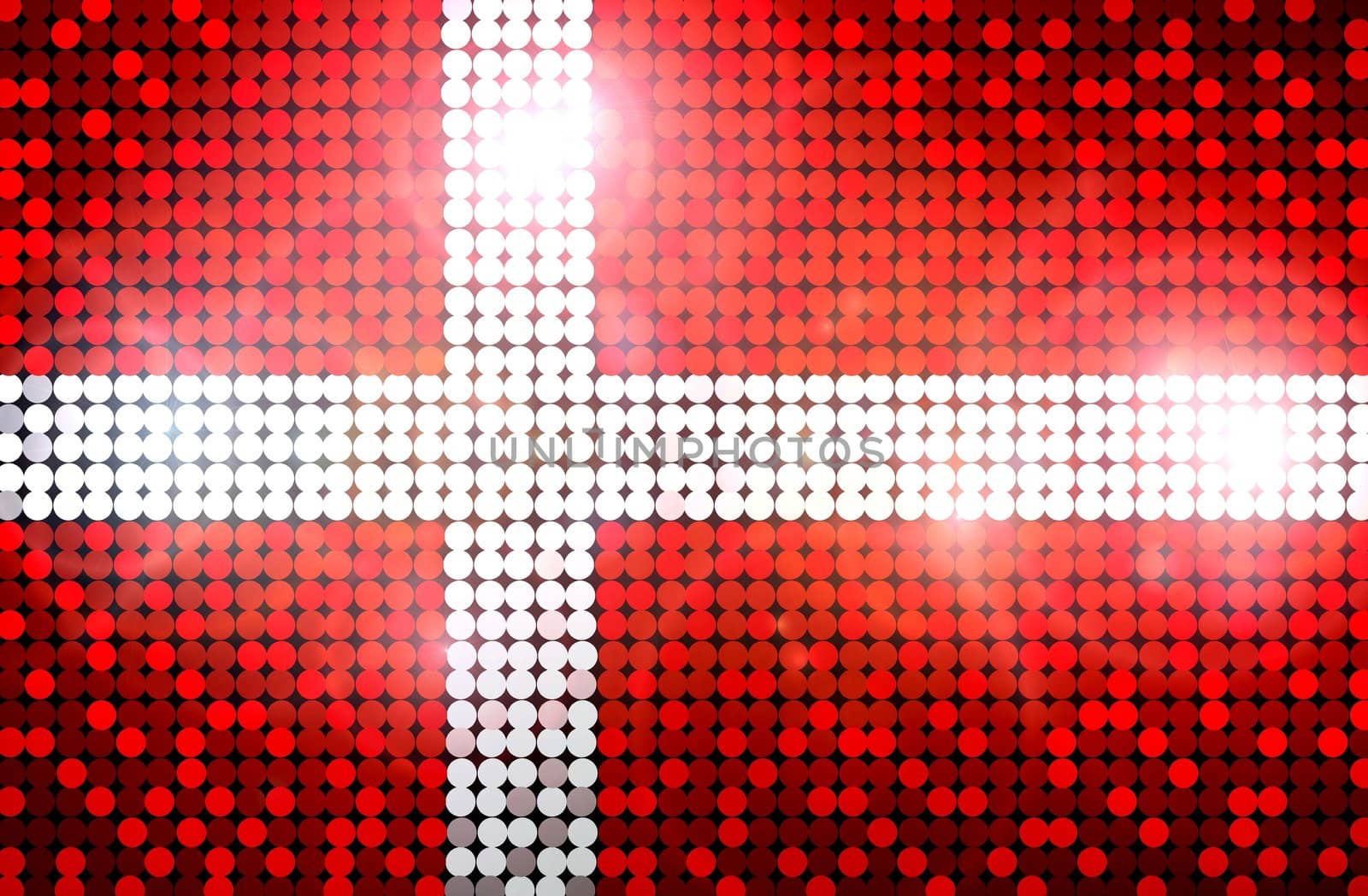 Sparkling Flag of Daenmark by peromarketing