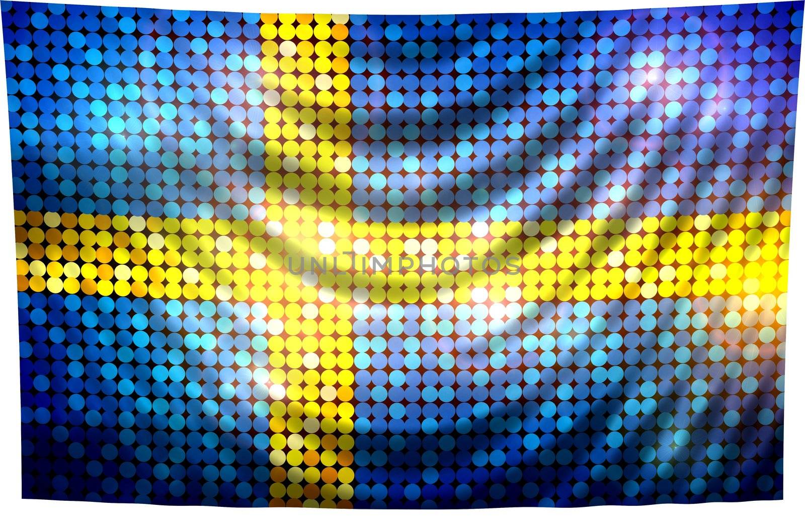 Sparkling Flag of Sweden by peromarketing