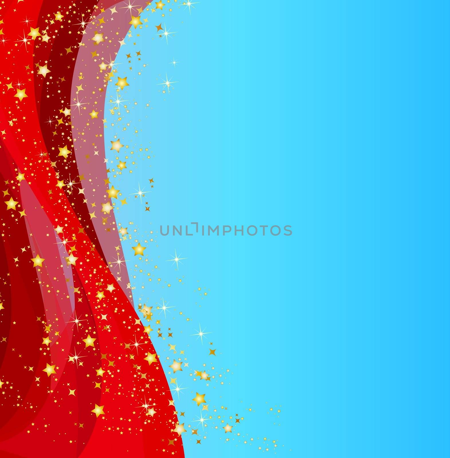 Illustration of a christmas background with stars by peromarketing