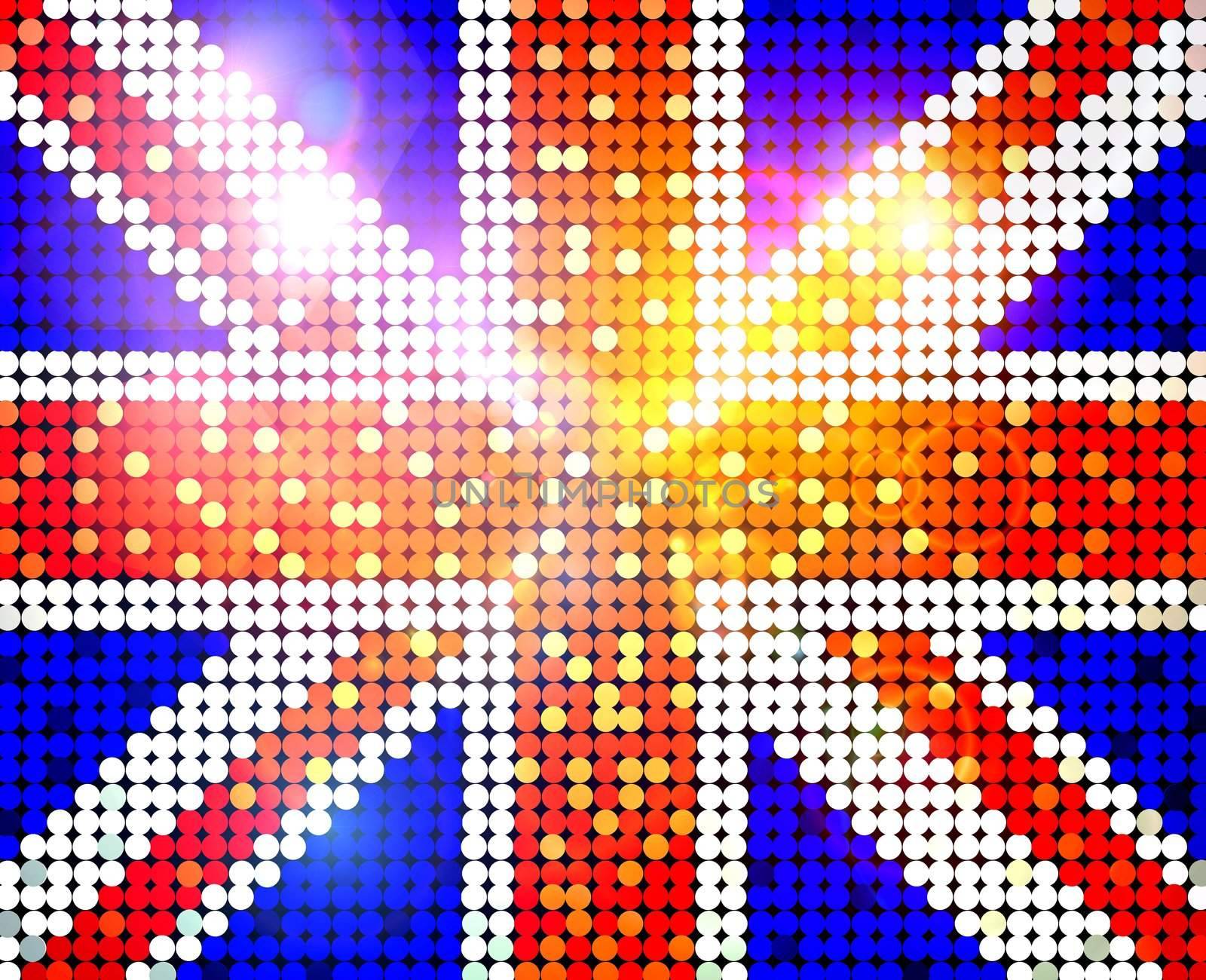 sparkling flag of united kingdom