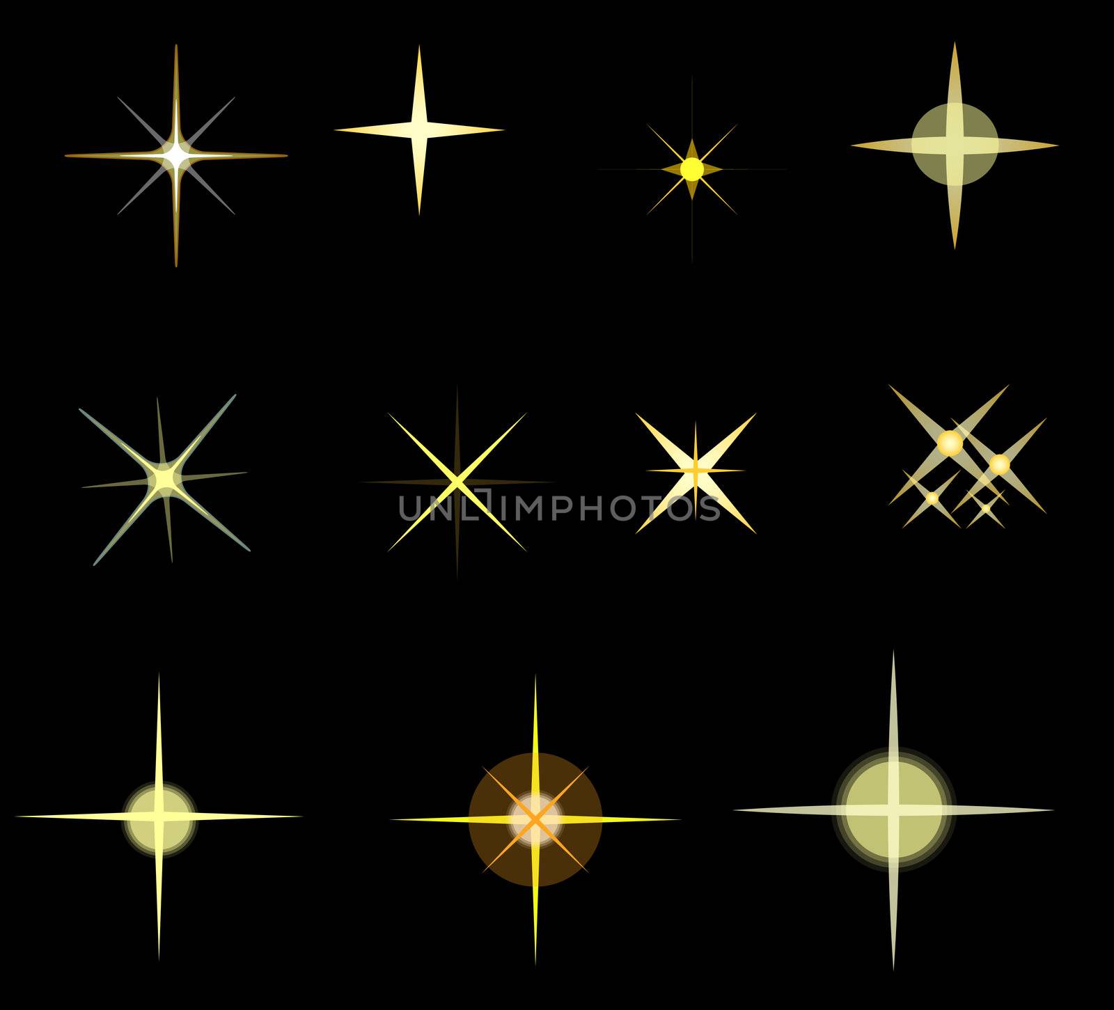 set of vector stars by peromarketing