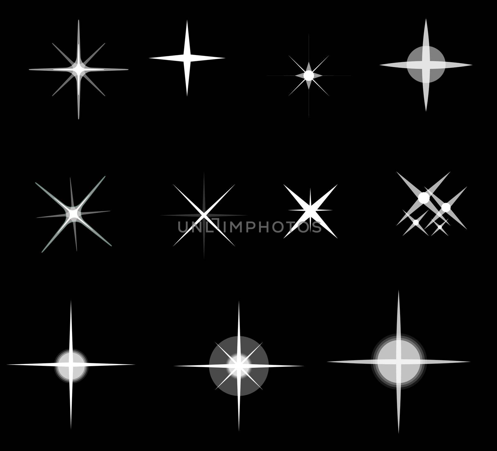 set of vector stars by peromarketing