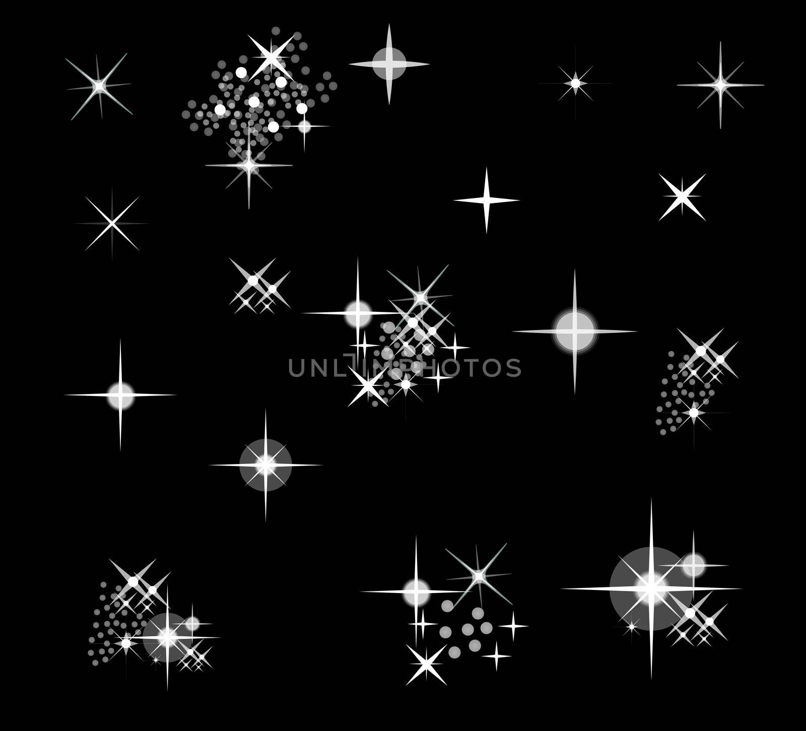 set of vector stars by peromarketing