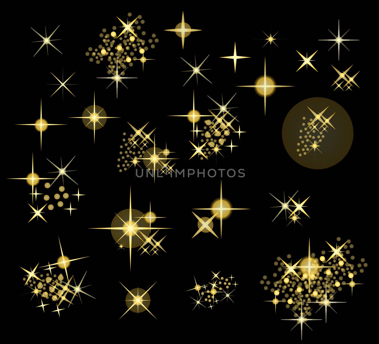 set of vector stars by peromarketing