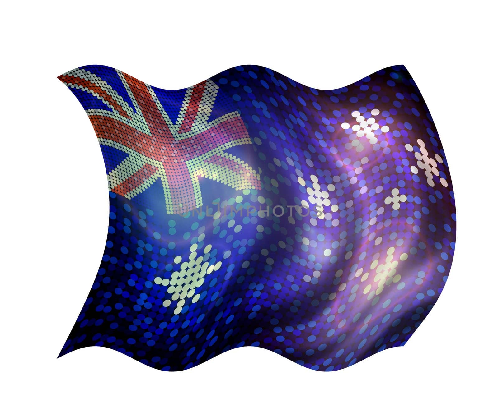 sparkling flag of australia by peromarketing