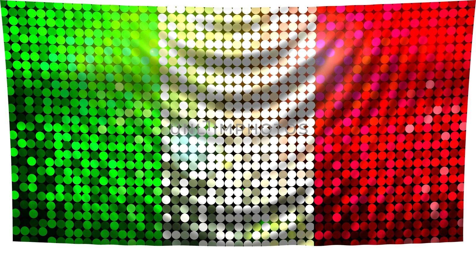 sparkling flag of italy