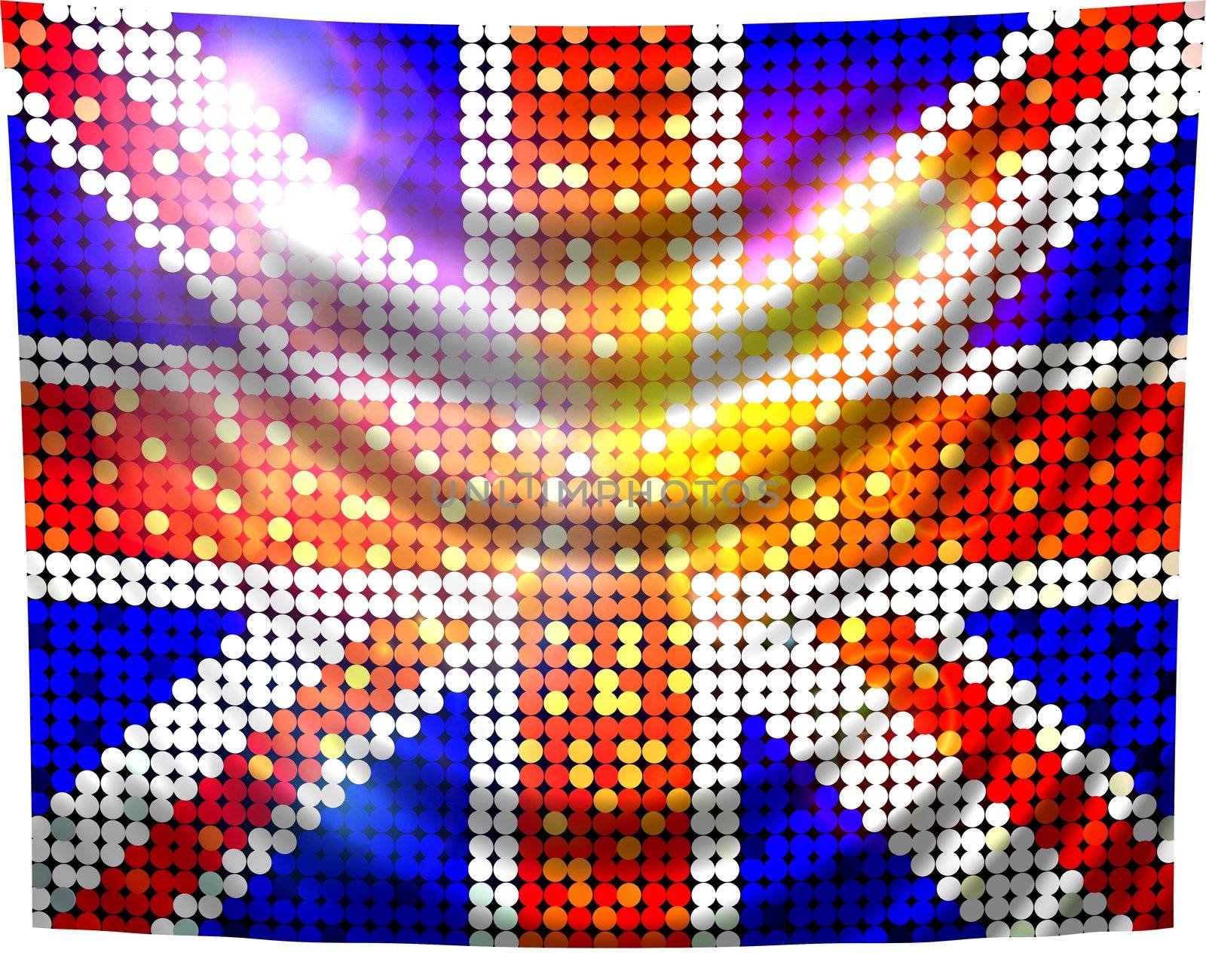 sparkling flag of united kingdom
