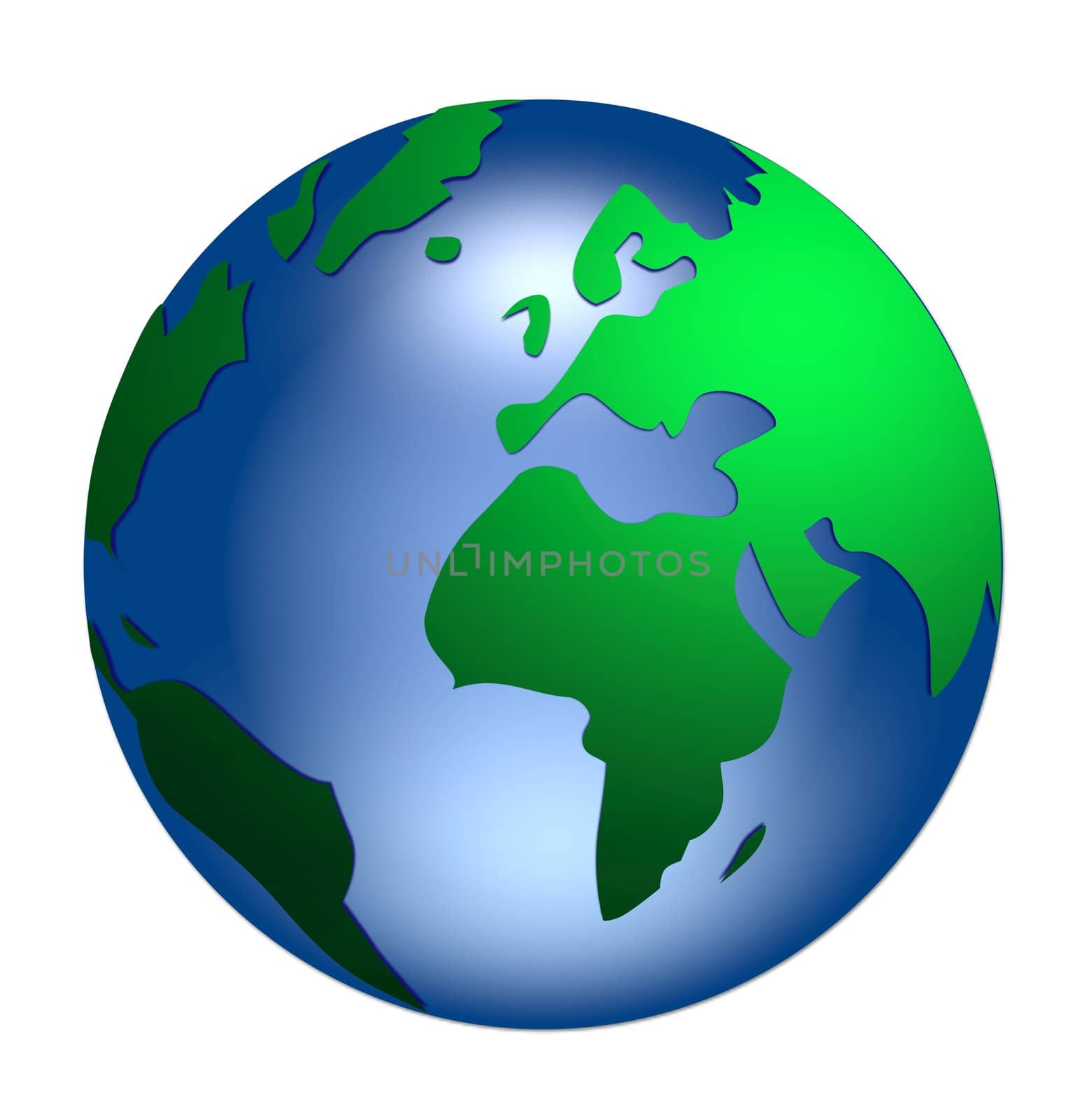 illustration of a globe - planet earth by peromarketing