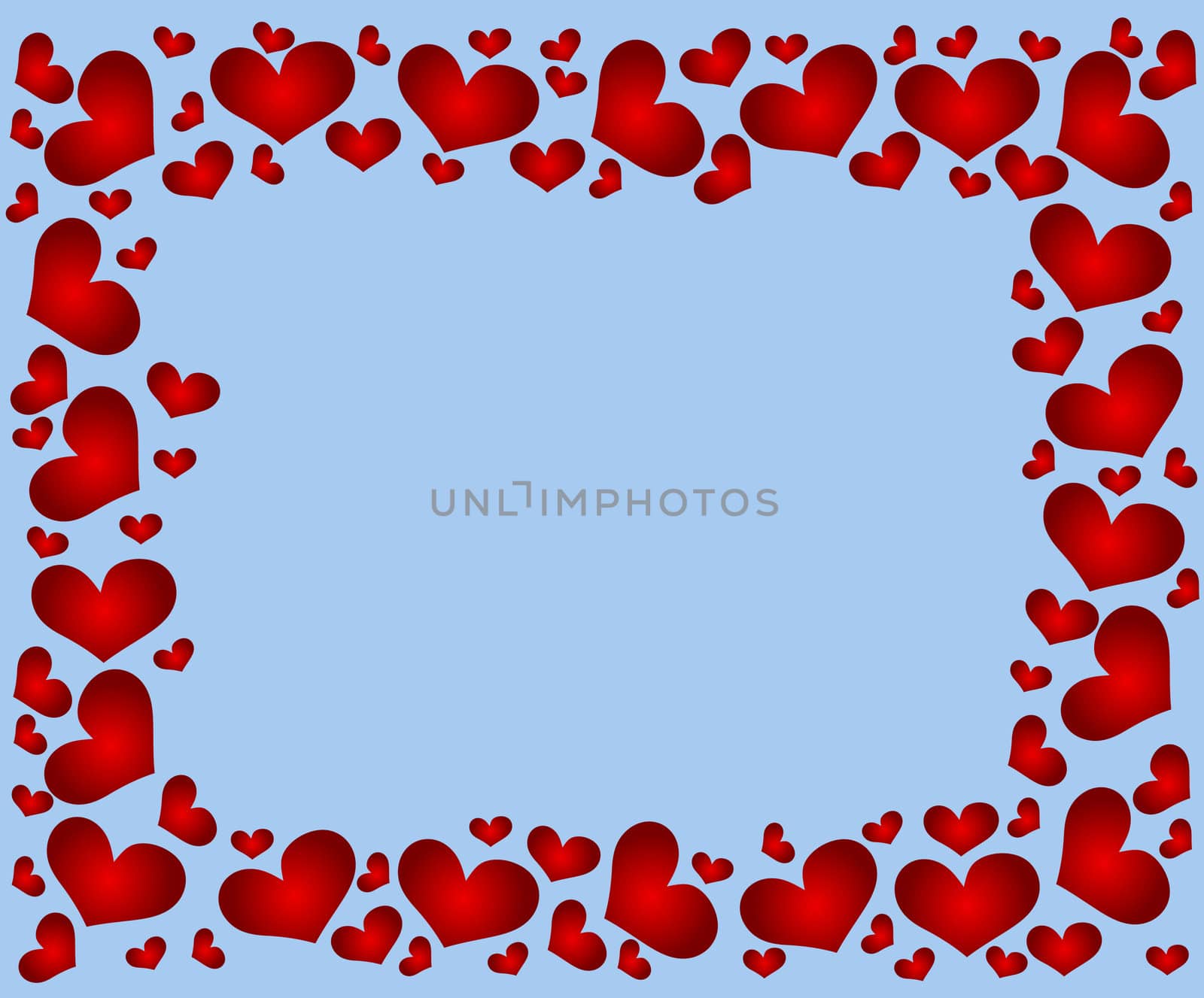 Frame with hearts by peromarketing