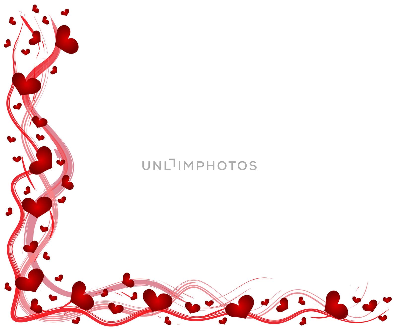 Frame with hearts by peromarketing