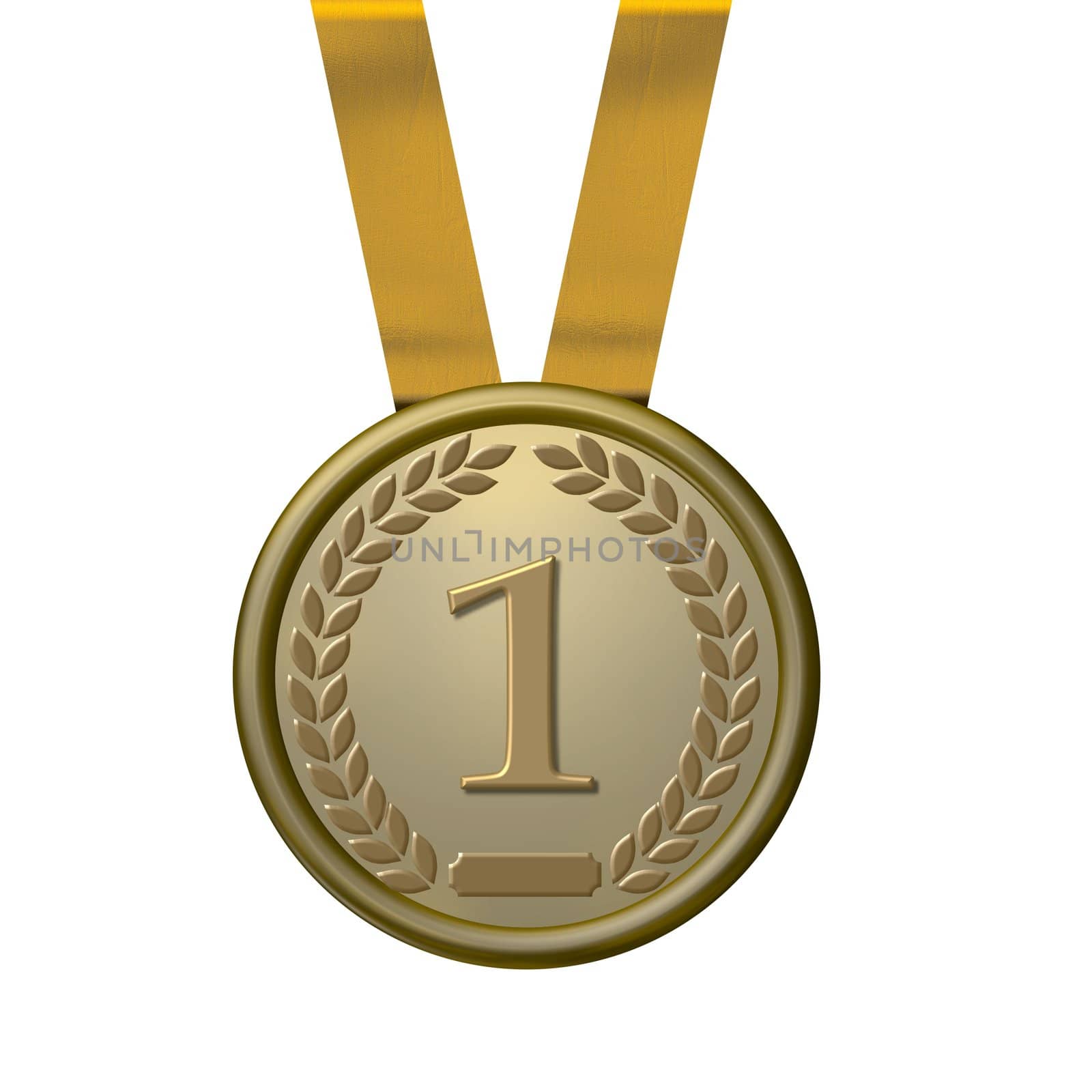 illustration of a gold medal by peromarketing