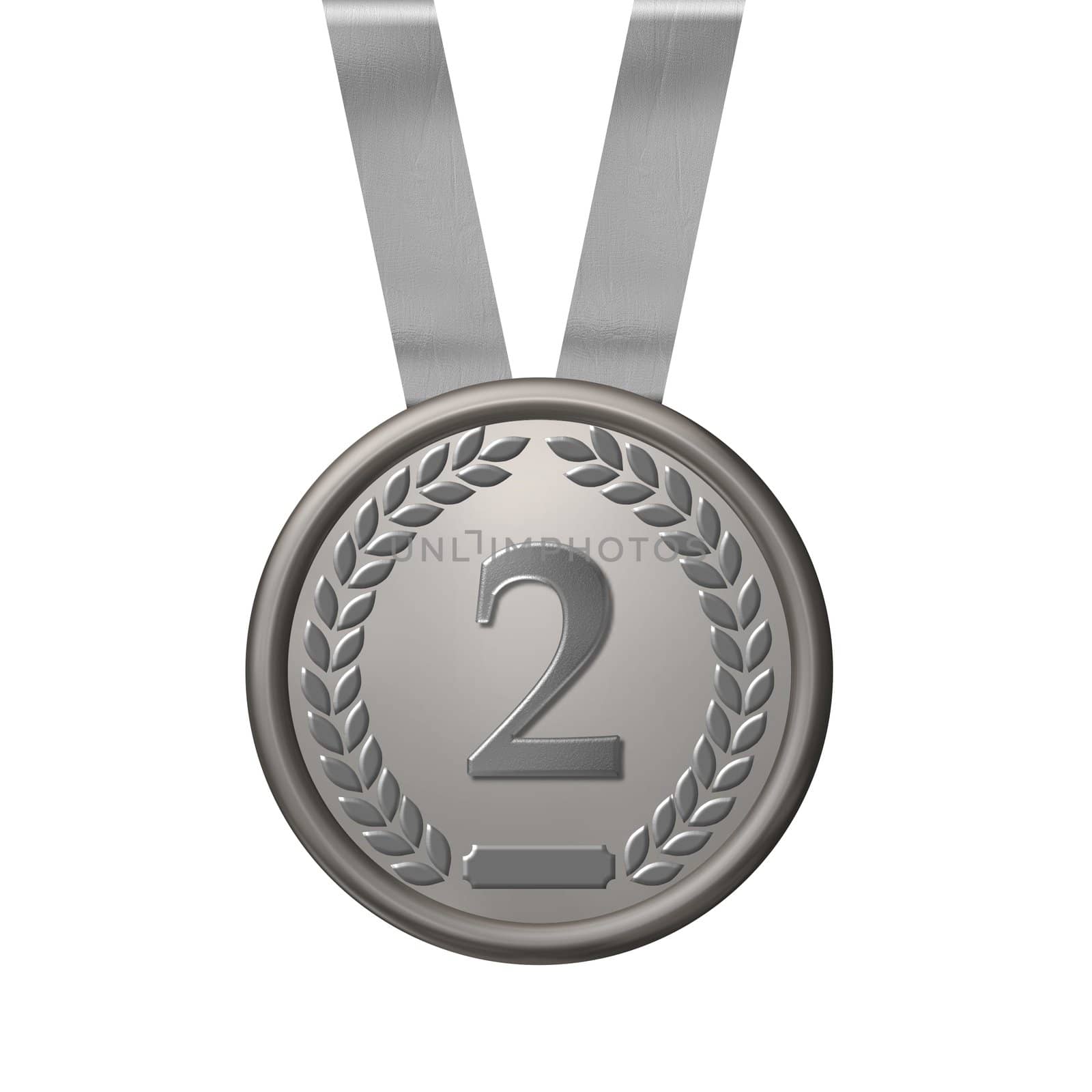 illustration of a silver medal by peromarketing