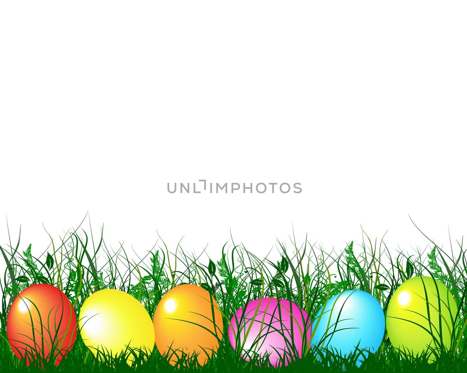 green gras and easter eggs by peromarketing