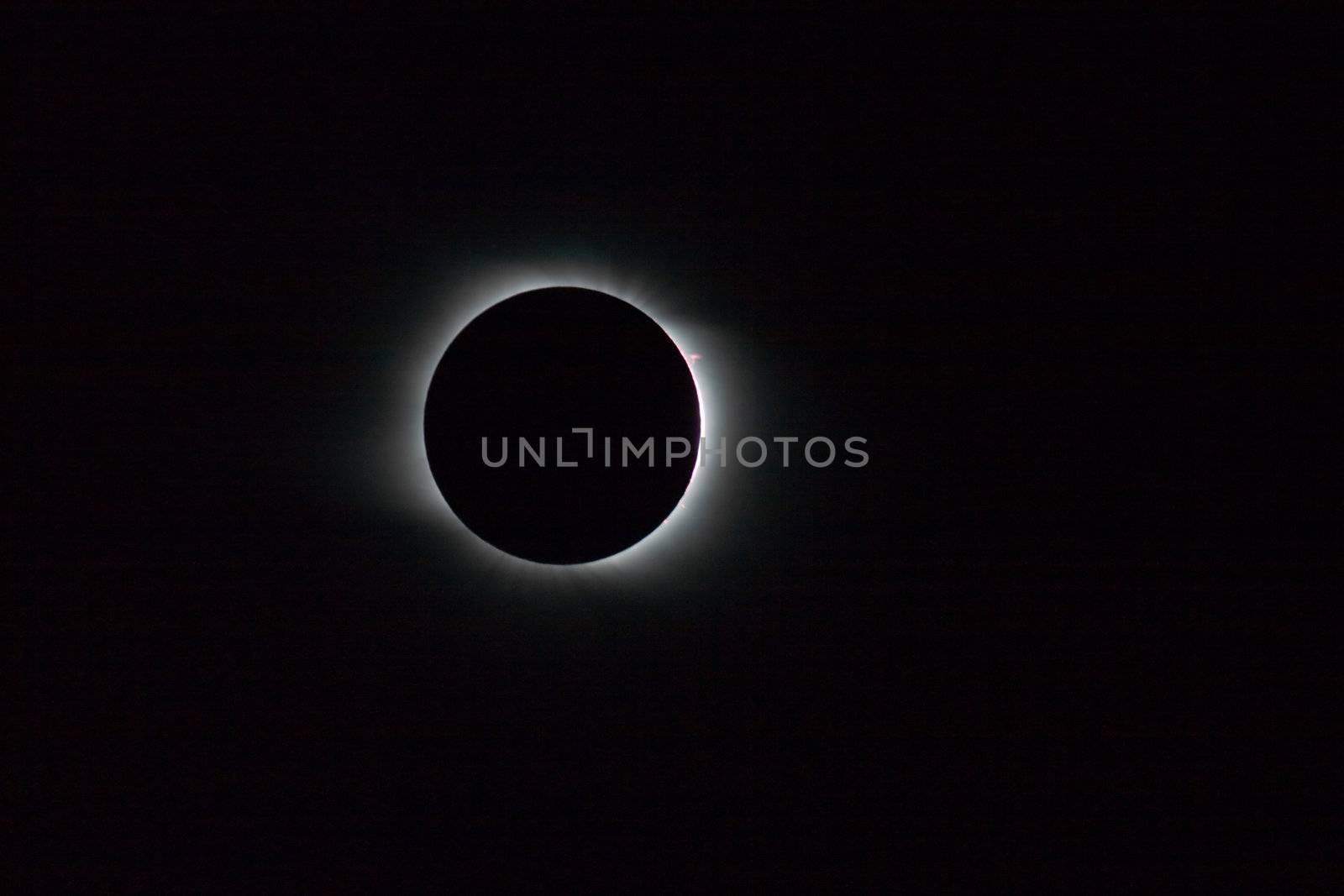 Solar eclipse, full phase. 1 August 2008, Novosibirsk, Russia