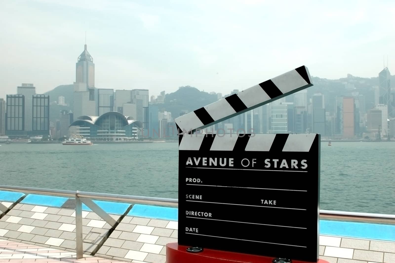 Famous tourism spot in Hongkong - Avenue of Stars.