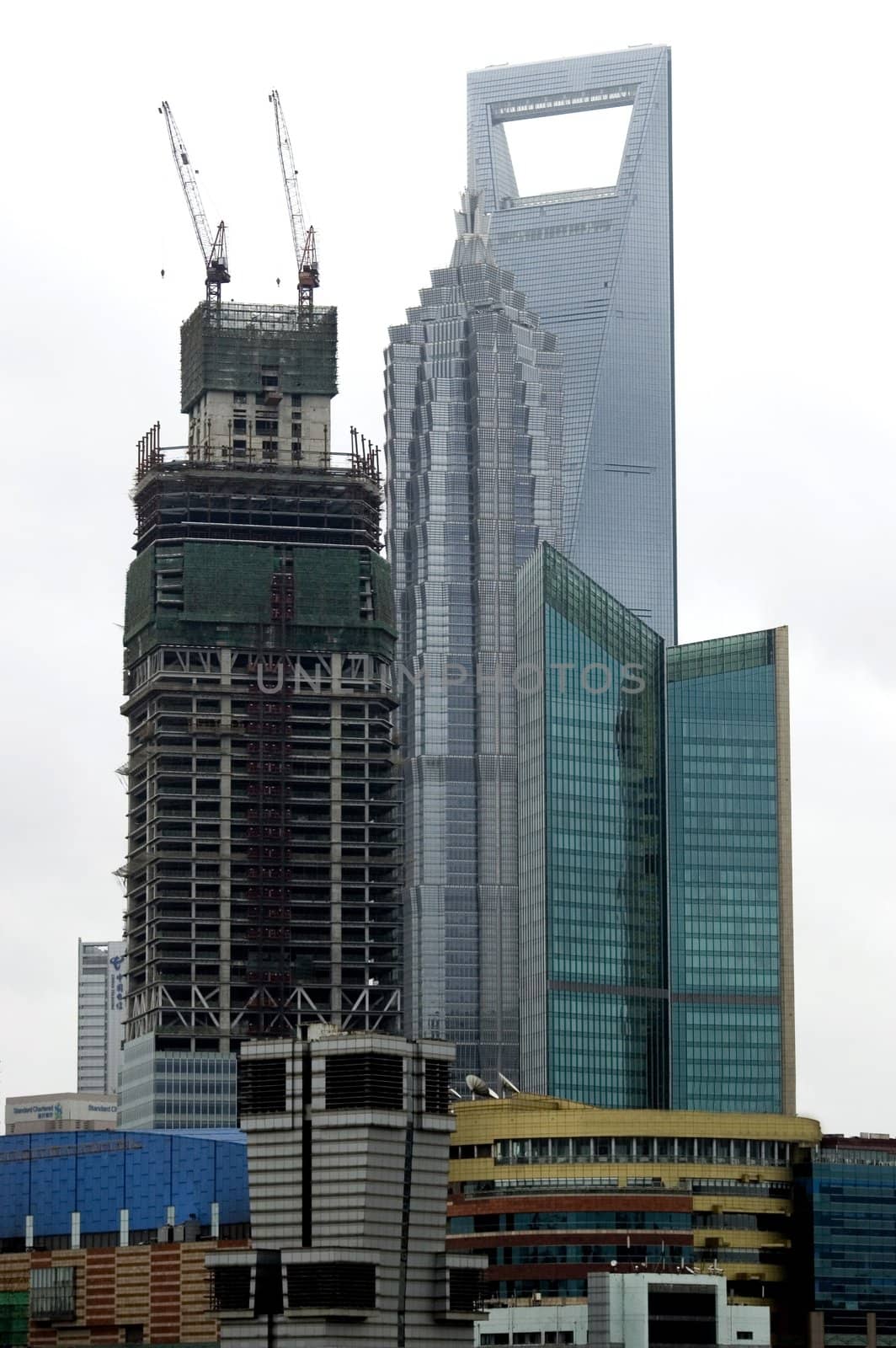 Shanghai cityscape - modern skyscraper, highest buildings in China.