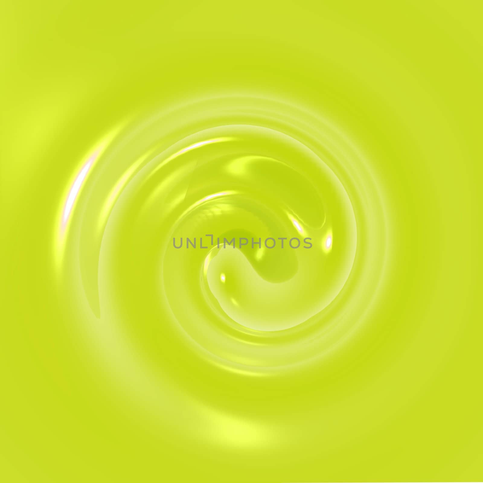 An illustration of yellow fluid swirling.