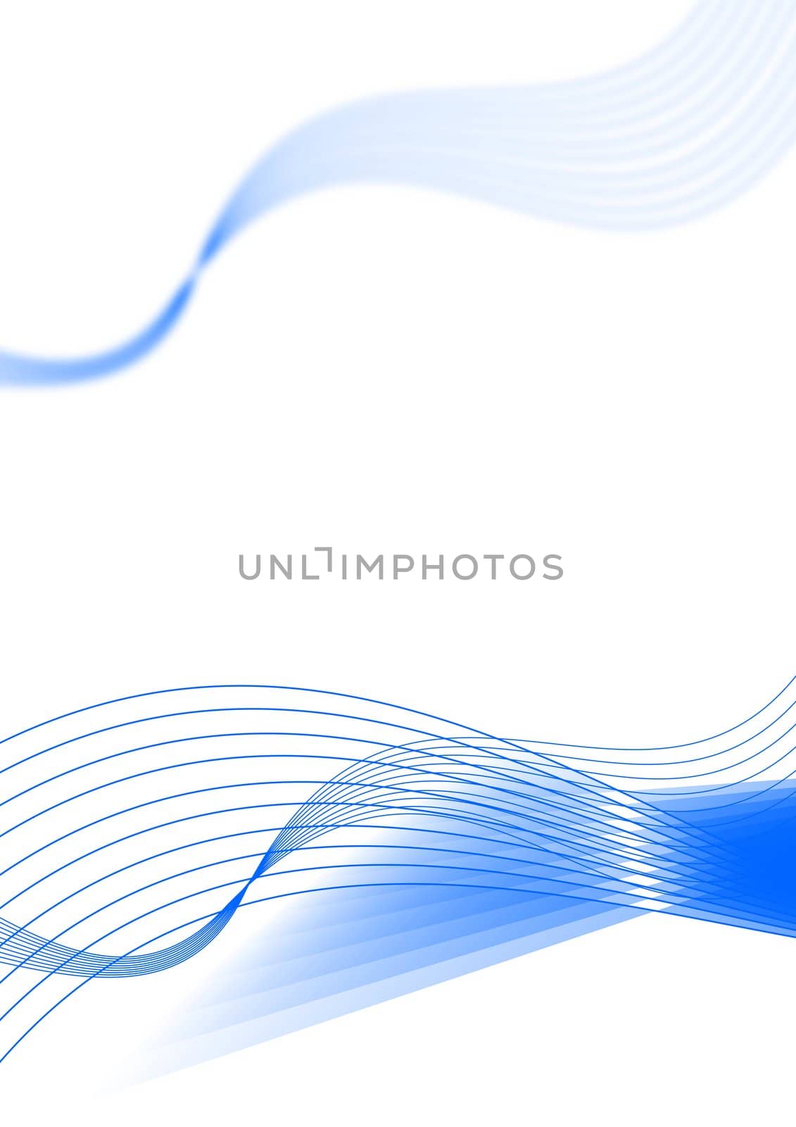 Abstract illustration of transparent blue lines and shapes.