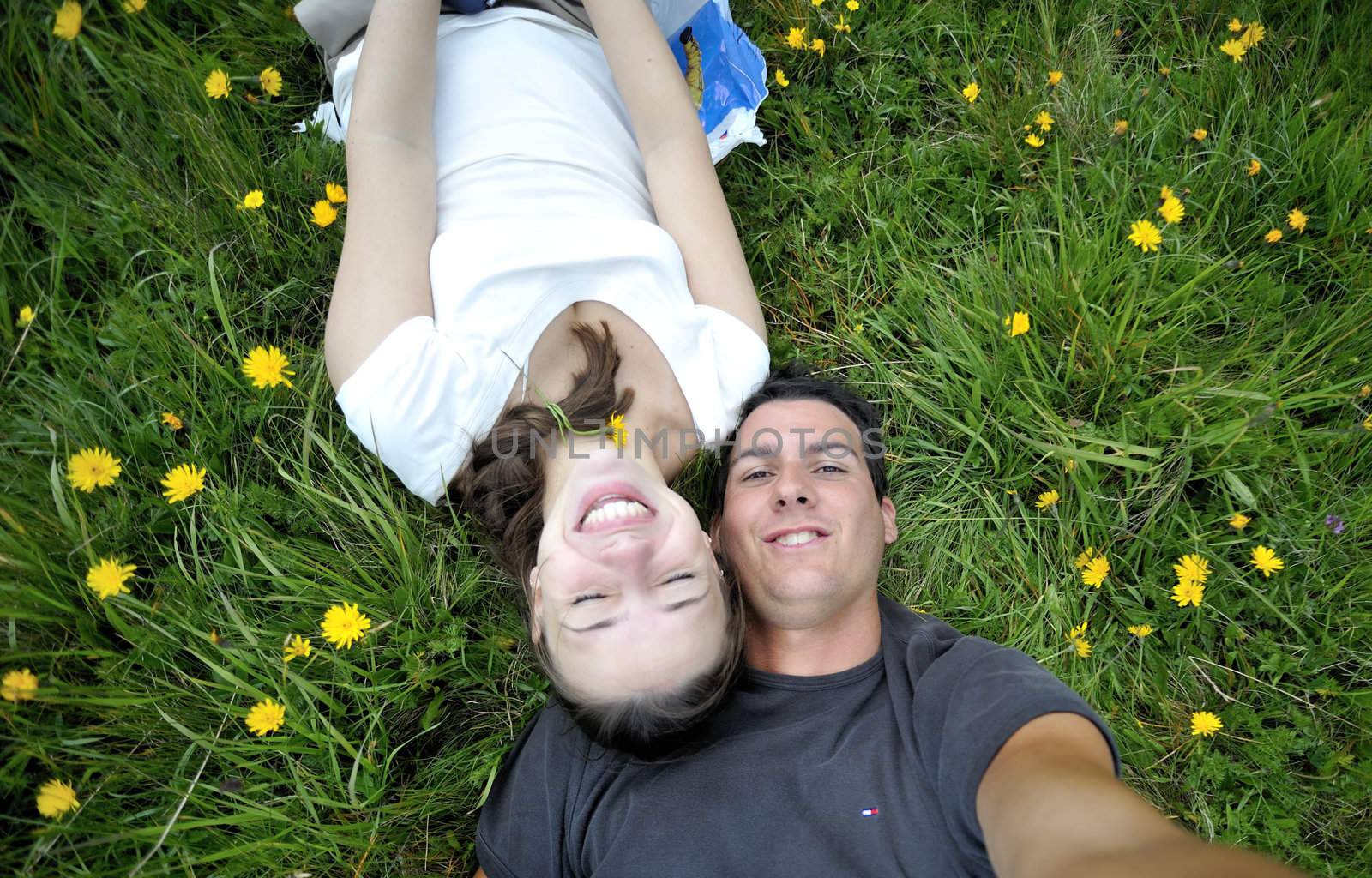 Couple enjoying their holidays