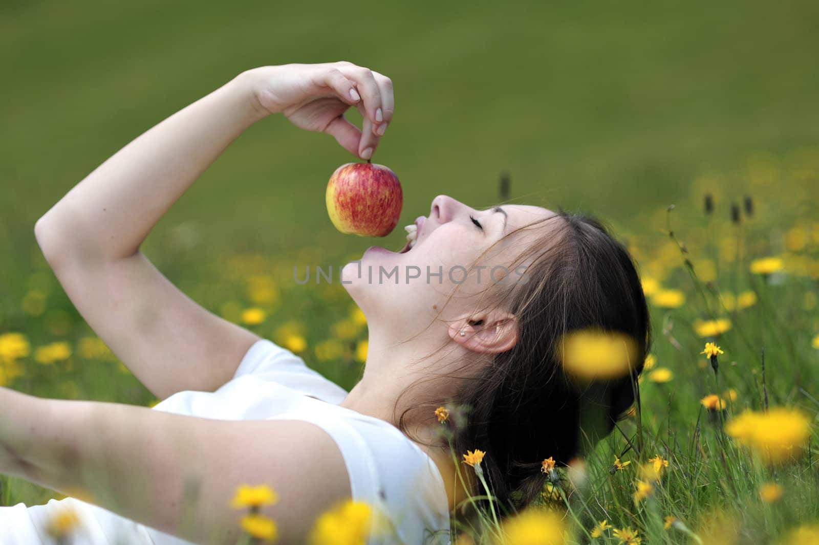 Woman during her summer holidays