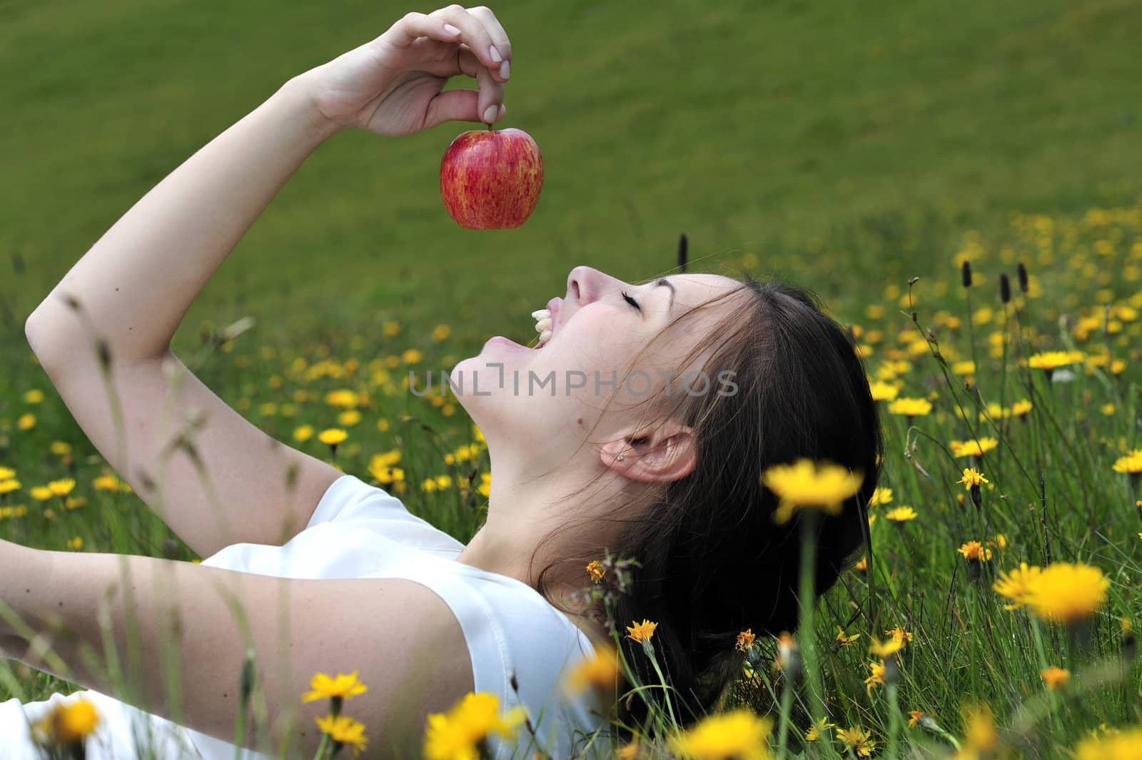 Woman during her summer holidays