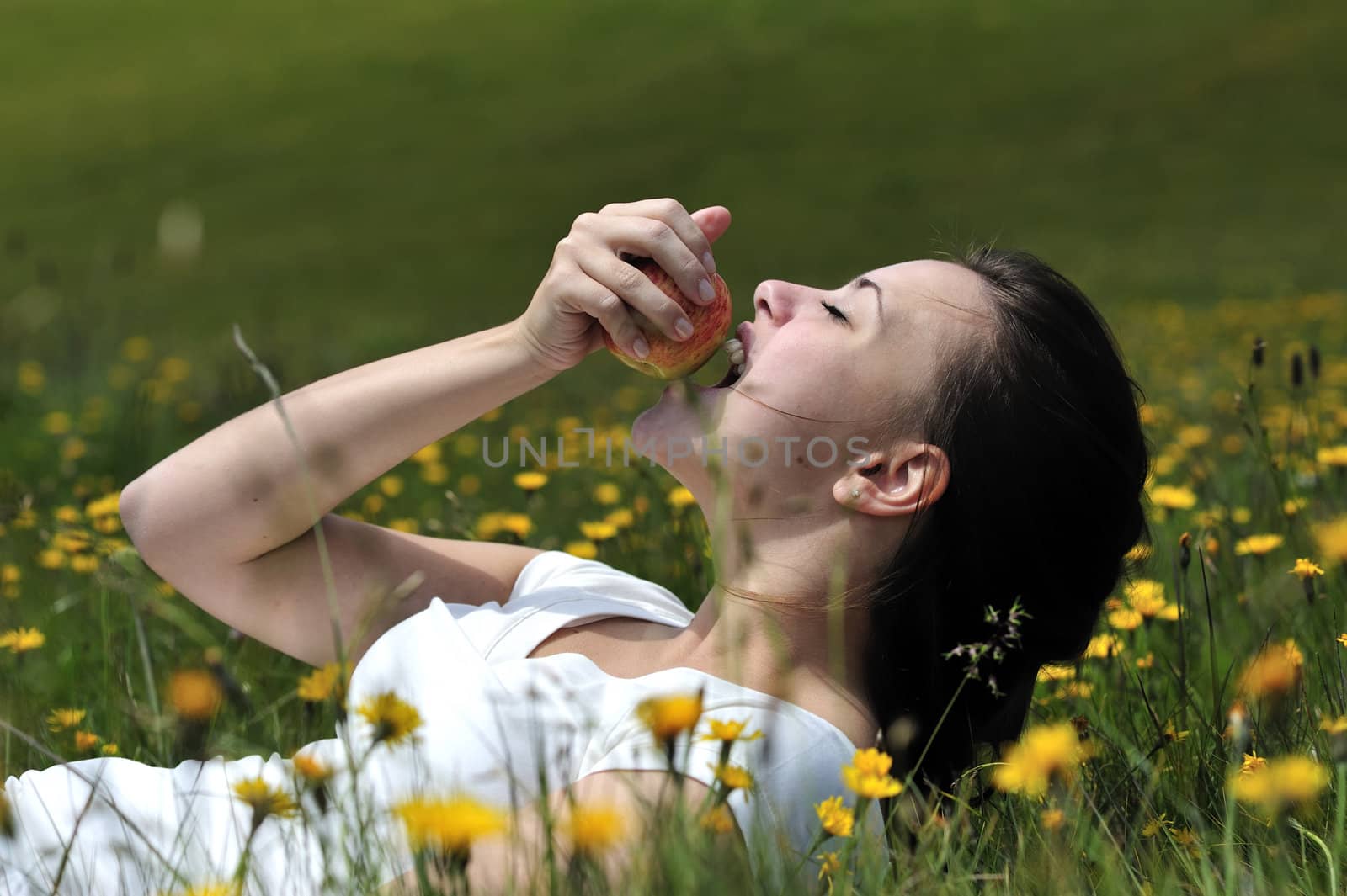 Woman during her summer holidays