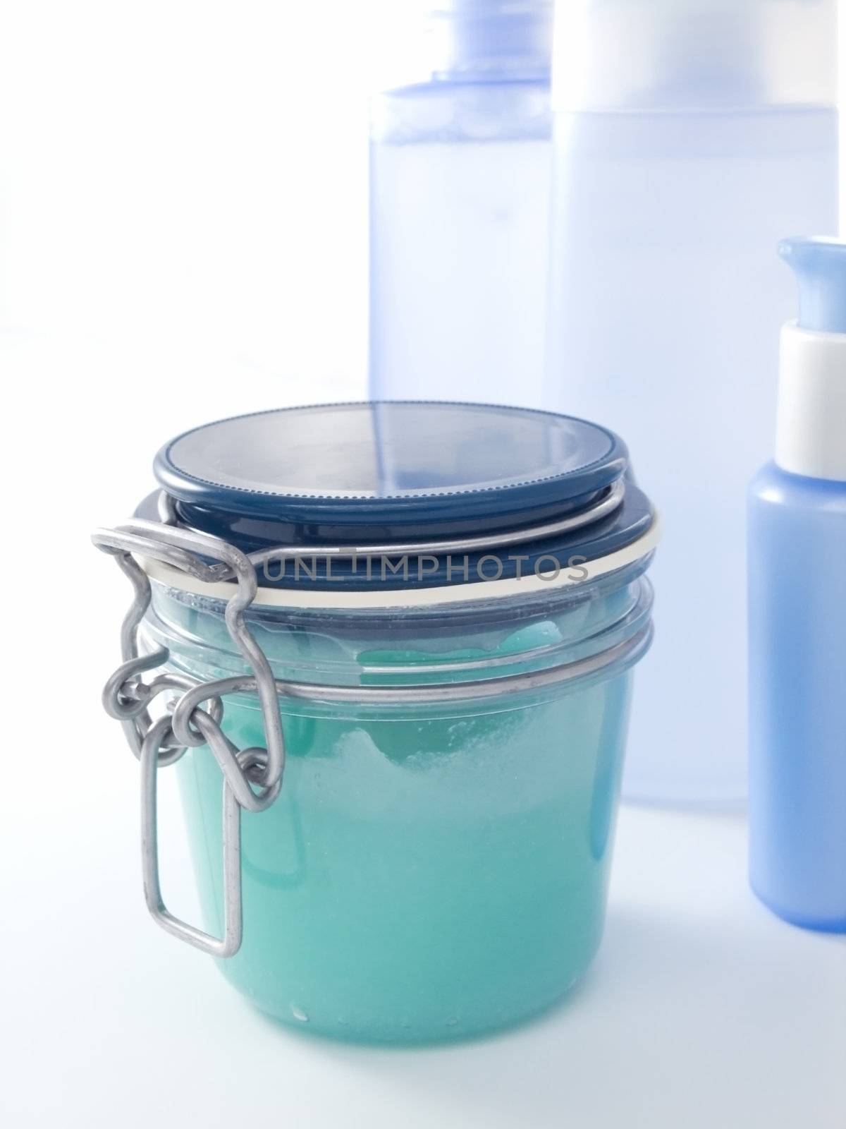 close-up of jar of glass with Peeling