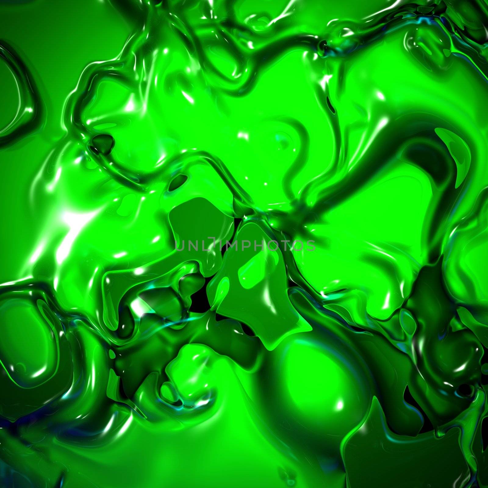 An illustration of a green liquid.