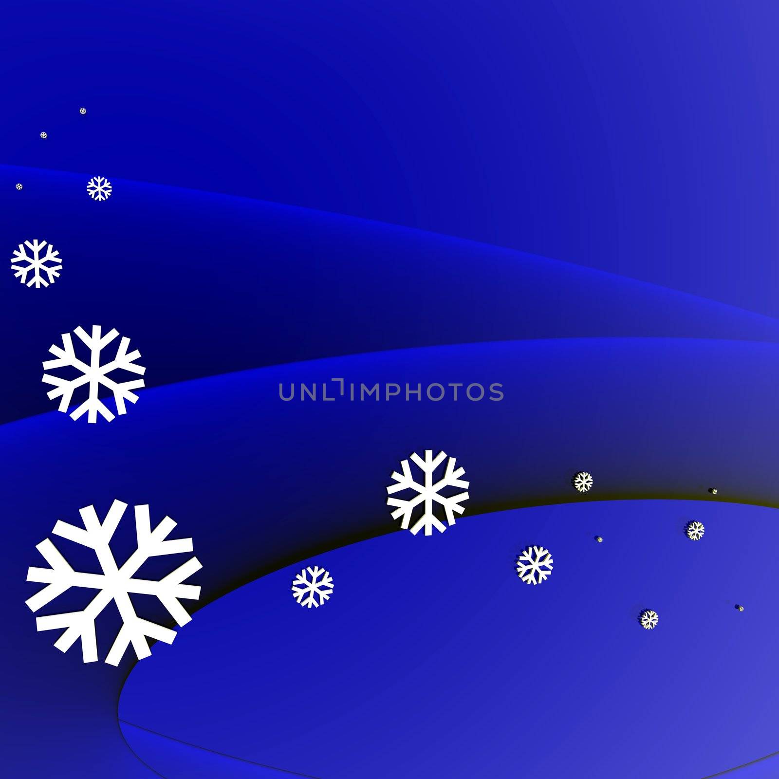 An illustration of snow with room for text.