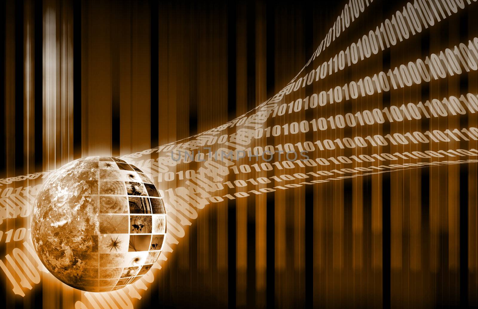 Futuristic Web Cyber Data Grid Color Background