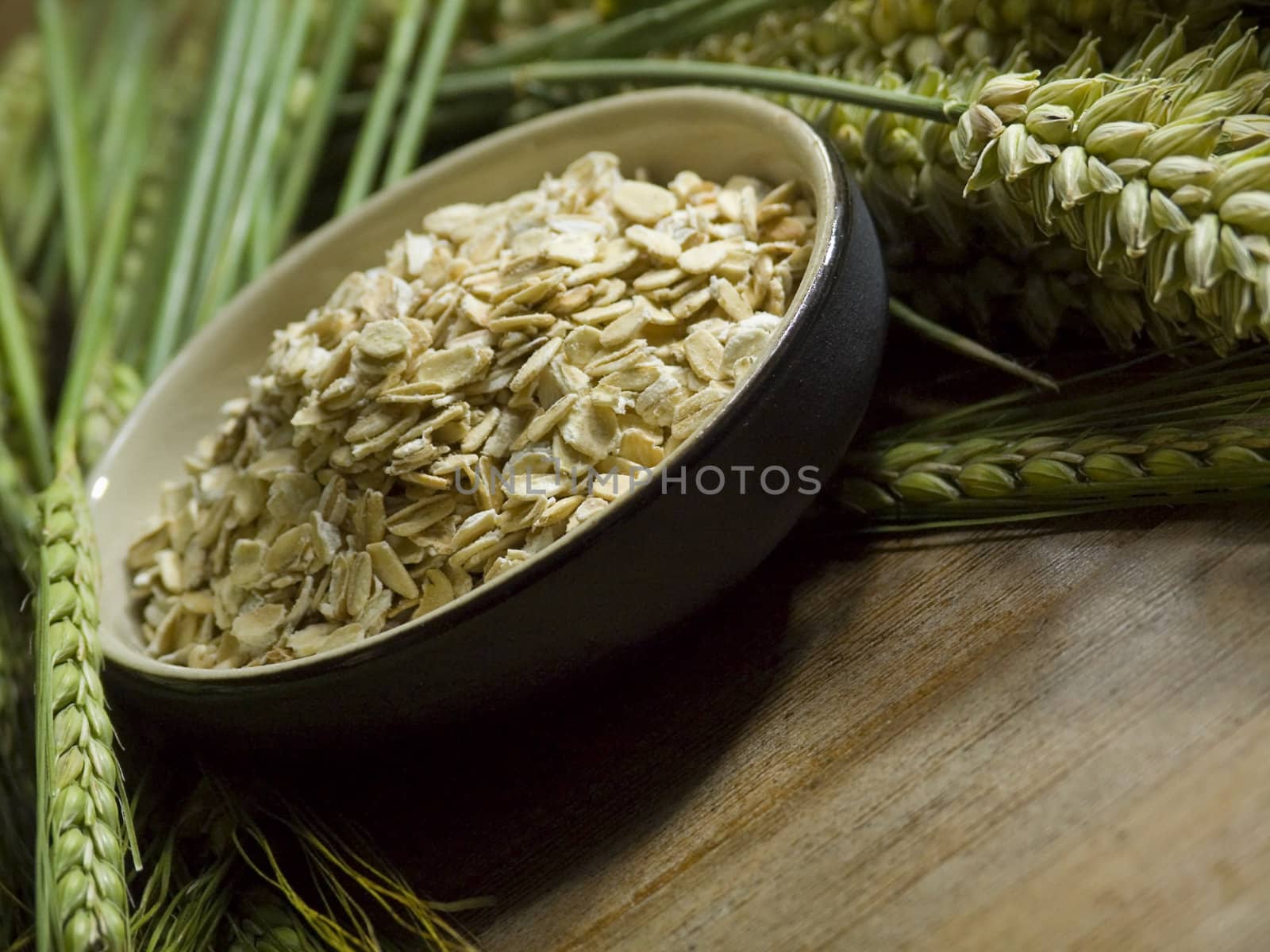 close-up of bowl full of oatmeal