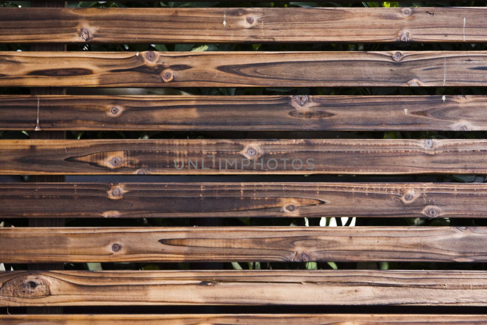 A wooden fence