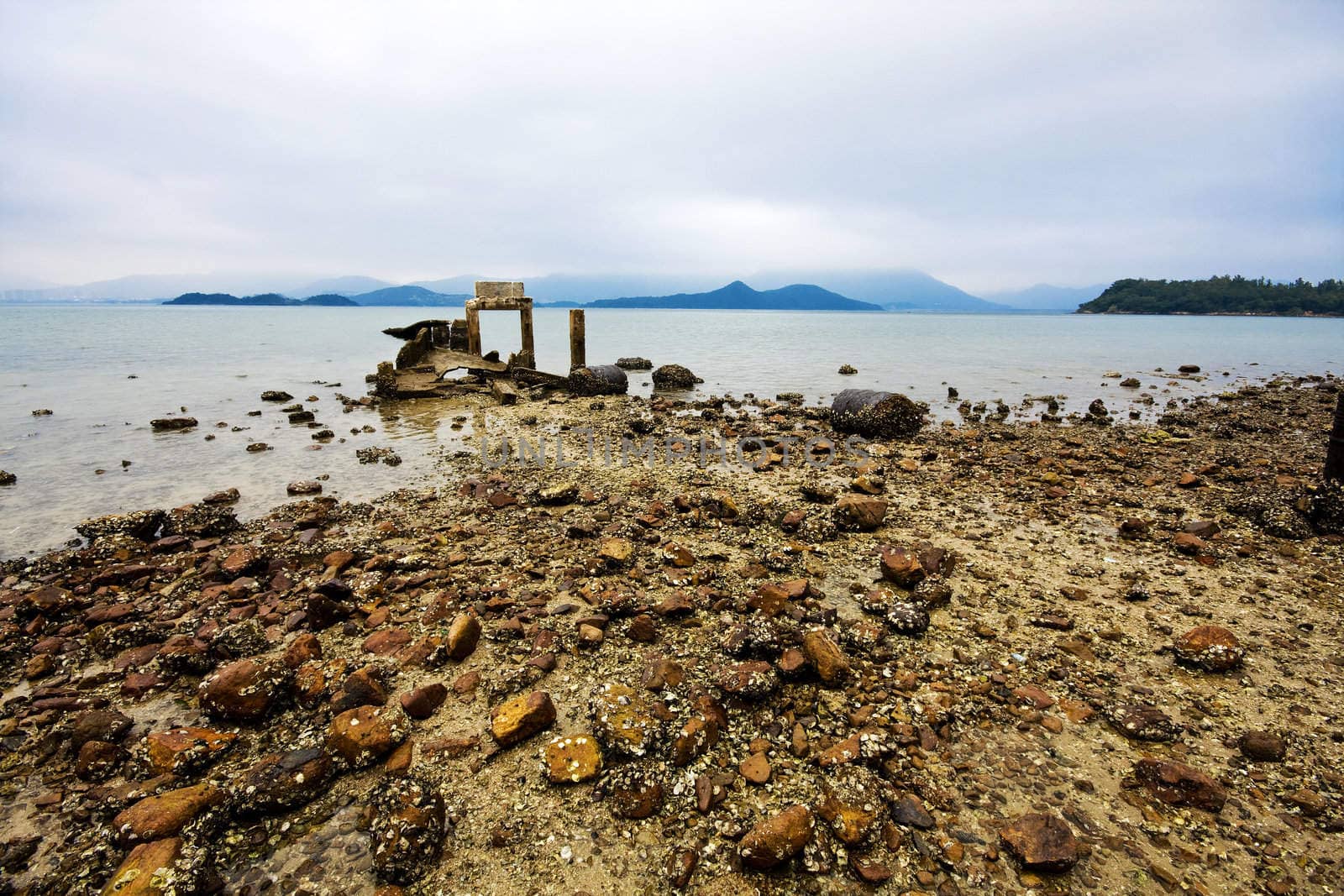 old building at seaside. by cozyta