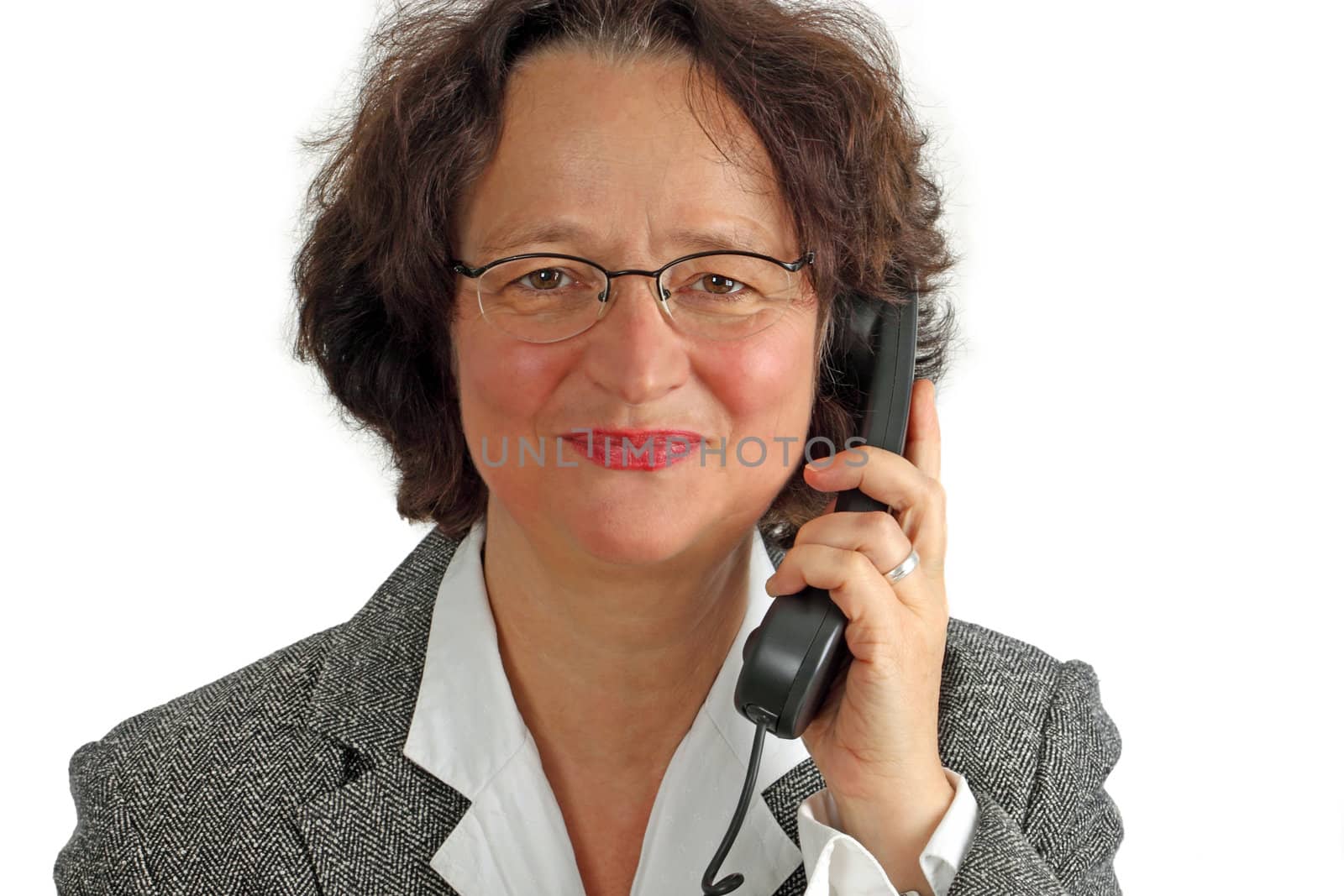 Business Woman Making A Phone Call

